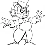 coloriage DuckTales à imprimer pour enfant de 10 ans