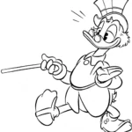 coloriage DuckTales et decoupage a imprimer gratuit