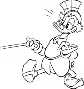 coloriage DuckTales et decoupage a imprimer gratuit