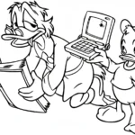 coloriage DuckTales à imprimer pour enfants