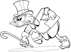coloriage DuckTales pour enfant à imprimer