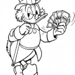 coloriage DuckTales pour enfant de 7 ans