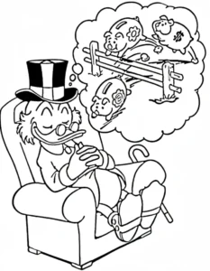 coloriage DuckTales à imprimer pour enfant de 2 ans