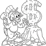 coloriage DuckTales pour enfant de 3 ans