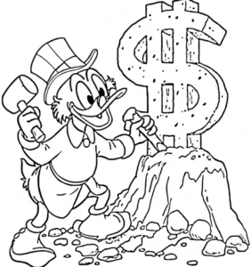 coloriage DuckTales pour enfant de 3 ans