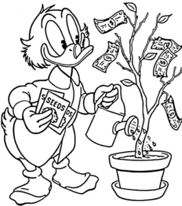 coloriage DuckTales à imprimer pour enfant de 9 ans