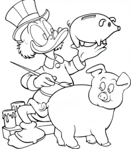 coloriage DuckTales à imprimer gratuit