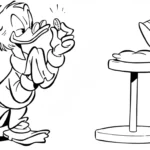 coloriage DuckTales et decoupage