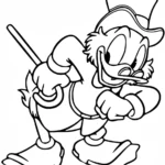 coloriage DuckTales pour enfant de 2 ans