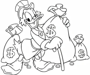 coloriage DuckTales pour enfant de à imprimer