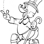coloriage DuckTales à imprimer pour enfant de 8 ans