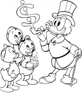 image de coloriage DuckTales pour enfant