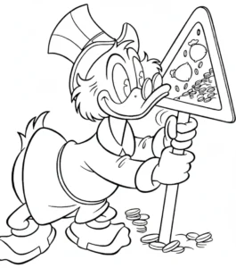 coloriage DuckTales à imprimer kawaii