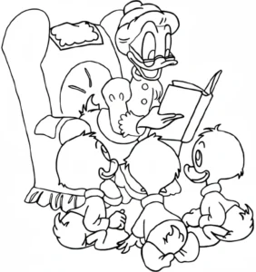 coloriage DuckTales pour enfants à imprimer