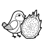 coloriage Fruit du Dragon à imprimer gratuitement pdf