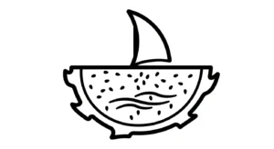coloriage Fruit du Dragon pour enfants a imprimer