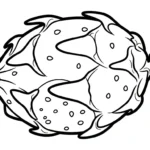 coloriage Fruit du Dragon a imprimer gratuitement