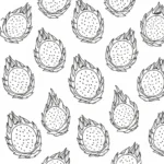 coloriage Fruit du Dragon à imprimer pdf