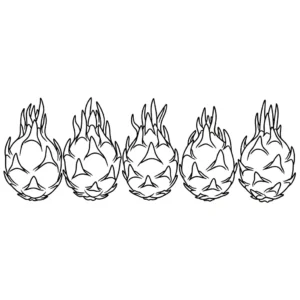 coloriage Fruit du Dragon pour enfant de 8 ans