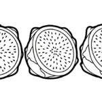 coloriage Fruit du Dragon à imprimer pour enfant de 3 ans