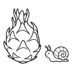 coloriage Fruit du Dragon a imprimer gratuitement