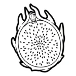 coloriage Fruit du Dragon a telecharger
