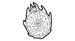 coloriage Fruit du Dragon a telecharger