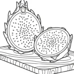 coloriage Fruit du Dragon a dessiner en ligne