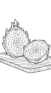 coloriage Fruit du Dragon a dessiner en ligne