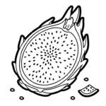 coloriage Fruit du Dragon à imprimer pdf