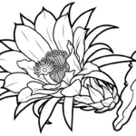 coloriage Fruit du Dragon à imprimer pour enfant de 4 ans