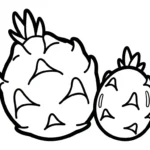 coloriage Fruit du Dragon à imprimer gratuitement pdf