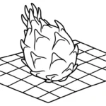 coloriage Fruit du Dragon a imprimer