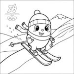 coloriage Jeux Olympiques d’Hiver de 2026 a colorier en ligne