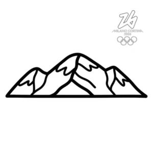 coloriage Jeux Olympiques d’Hiver de 2026 à imprimer pour enfant de 8 ans
