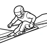 coloriage Jeux Olympiques d’Hiver de 2026 gratuit