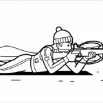 imprimer coloriage Jeux Olympiques d’Hiver de 2026