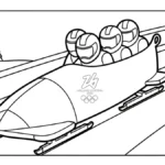 image de coloriage Jeux Olympiques d’Hiver de 2026 pour enfant