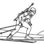 coloriage Jeux Olympiques d’Hiver de 2026 à imprimer gratuitement