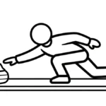 coloriage Jeux Olympiques d’Hiver de 2026 a imprimer pour enfant de 4 ans