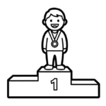 imprimer coloriage Jeux Olympiques d’Hiver de 2026 pour enfant