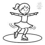 coloriage Jeux Olympiques d’Hiver de 2026 à imprimer pdf