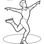 coloriage Jeux Olympiques d’Hiver de 2026 gratuit a imprimer