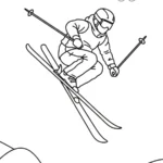coloriage Jeux Olympiques d’Hiver de 2026 et dessins
