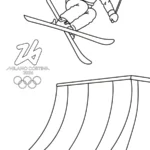 coloriage Jeux Olympiques d’Hiver de 2026 et dessins