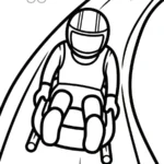 coloriage Jeux Olympiques d’Hiver de 2026 pour enfant de 6 ans