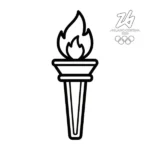 coloriage Jeux Olympiques d’Hiver de 2026 à imprimer pour enfant de 12 ans