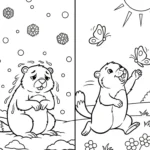 coloriage Jour de la Marmotte d