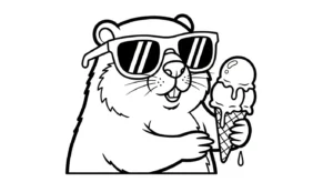 coloriage Jour de la Marmotte à imprimer pdf gratuit