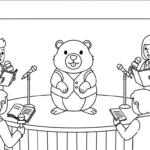 coloriage Jour de la Marmotte et dessin a imprimer